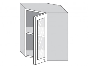 1.60.3у Шкаф настенный (h=720) угловой на 600мм со стекл. дверцей в Каменске-Уральском - kamensk-uralskij.magazinmebel.ru | фото