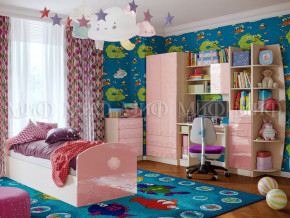 Детская комната Юниор-2 Розовый металлик в Каменске-Уральском - kamensk-uralskij.magazinmebel.ru | фото