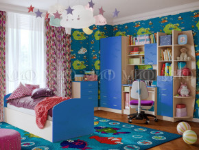 Детская комната Юниор-2 Синий в Каменске-Уральском - kamensk-uralskij.magazinmebel.ru | фото