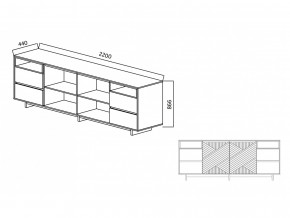 Комодино Moderno-2200 Ф3 в Каменске-Уральском - kamensk-uralskij.magazinmebel.ru | фото - изображение 5