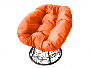 Кресло Пончик с ротангом оранжевая подушка в Каменске-Уральском - kamensk-uralskij.magazinmebel.ru | фото