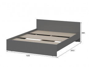 Кровать 1600 Денвер Графит серый с настилом в Каменске-Уральском - kamensk-uralskij.magazinmebel.ru | фото - изображение 2