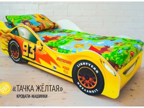 Кровать детская машина Тачка Желтая в Каменске-Уральском - kamensk-uralskij.magazinmebel.ru | фото