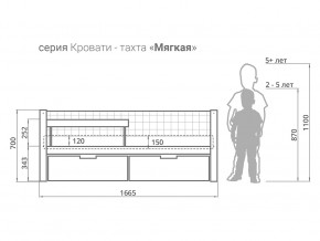 Кровать-тахта мягкая Svogen с ящиками и бортиком бежево-белый в Каменске-Уральском - kamensk-uralskij.magazinmebel.ru | фото - изображение 2