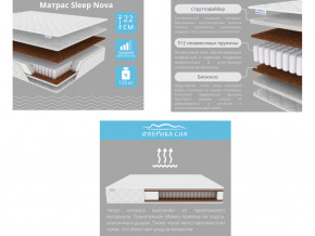 Матрас Sleep Nova шириной 1400 мм в Каменске-Уральском - kamensk-uralskij.magazinmebel.ru | фото - изображение 2